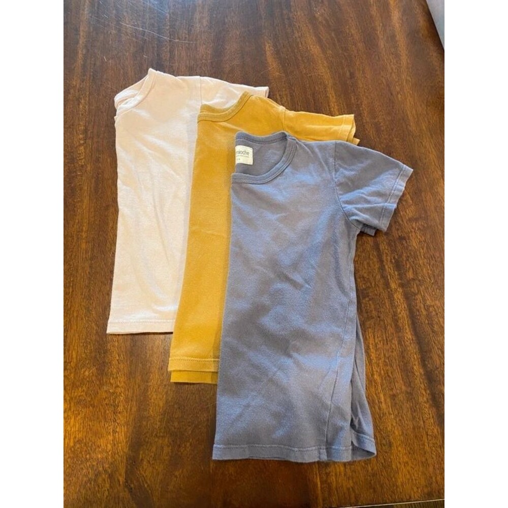Mini mioche organic short sleeve tee bundle in size 5/6